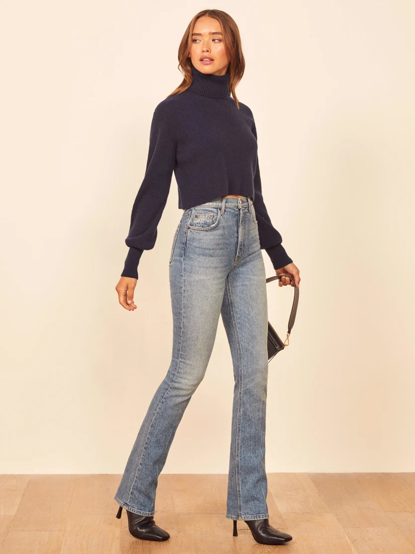 Reformation Peton High Rise Bootcut Jeans