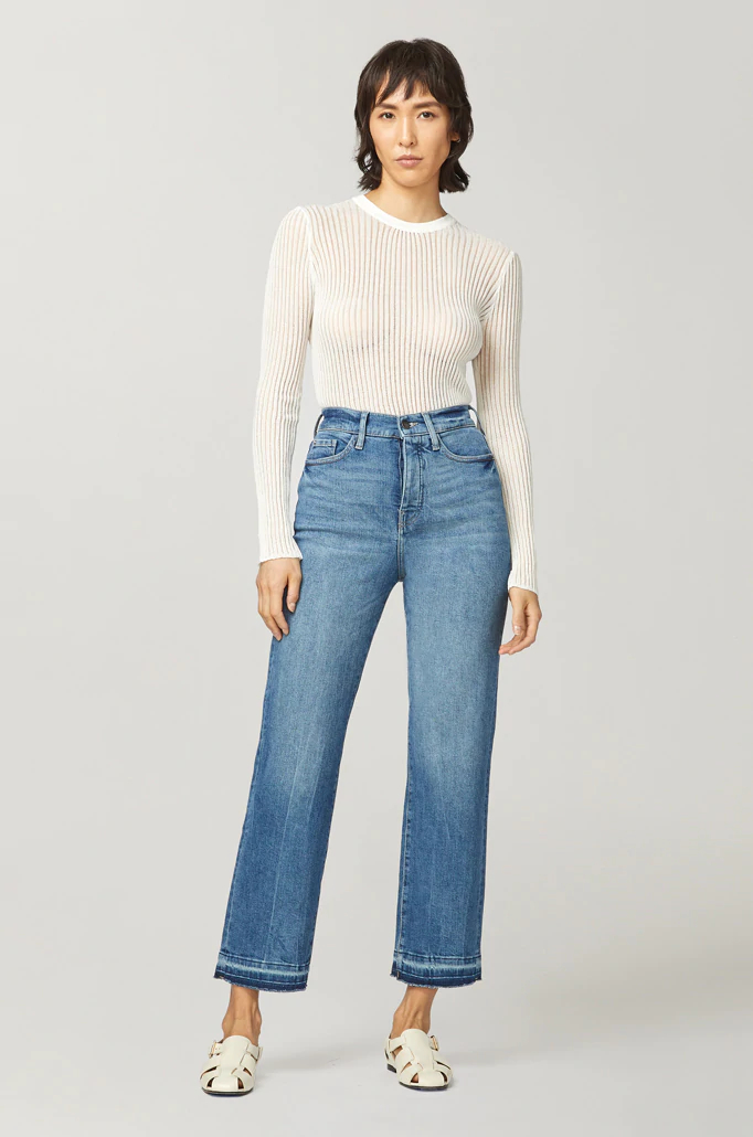 Warp + Weft Ase High Rise Straight Jeans
