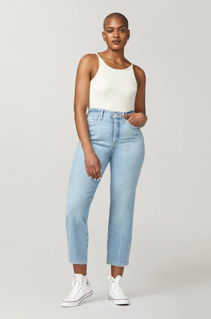 Warp & Weft Ase High Rise Straight Jeans