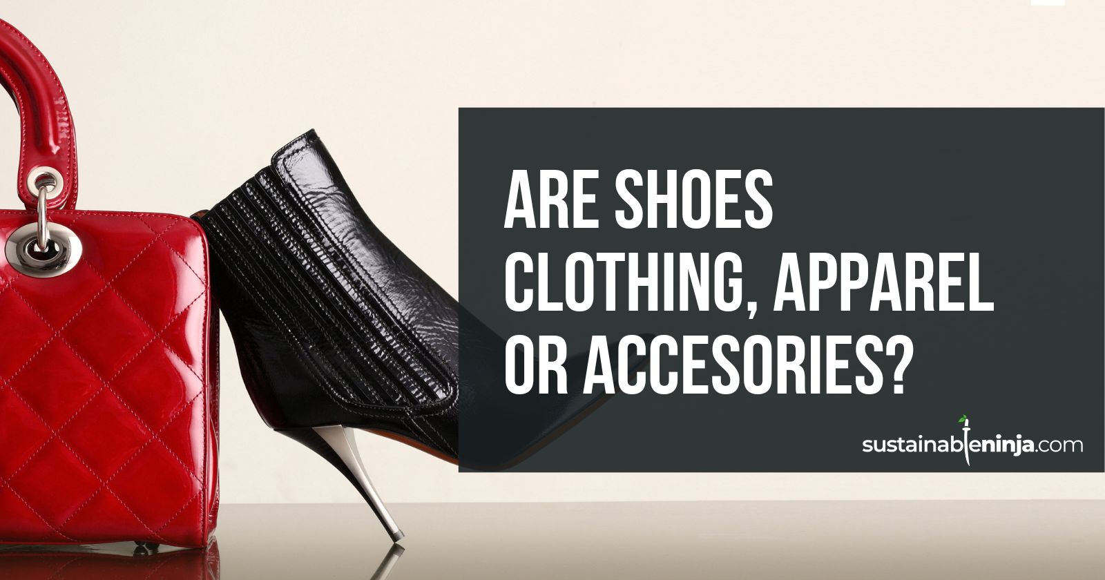 Are Shoes Clothing, Apparel, or Fashion Accessories?