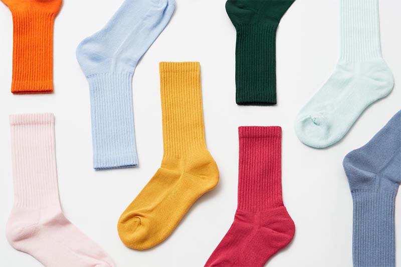 A range of colorful formal socks by Colorful Standard